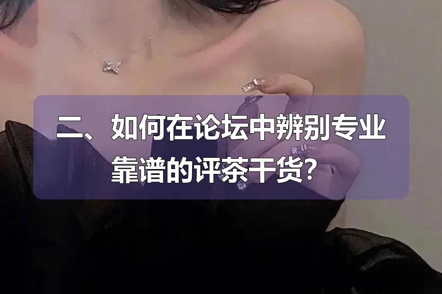 二、如何在论坛中辨别专业靠谱的评茶干货？